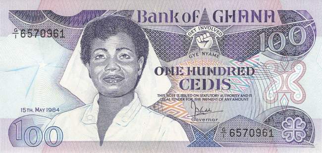 100 Cedis 1984 p26a